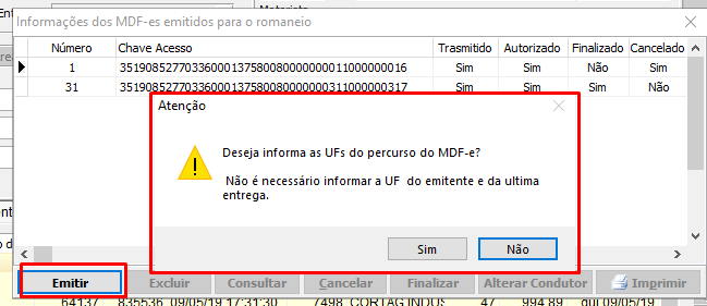 Informação de Unidades de percurso no VSI Gestão