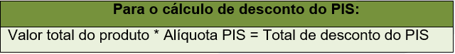 Cálculo de desconto do PIS - Suframa