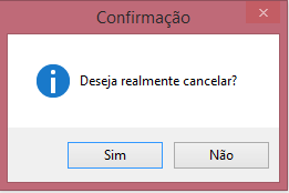 Mensagem de cancelamento de Respostas do Questionário de entregas - Pedido de venda VSI Gestão