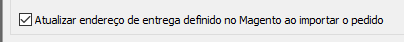 Magento - Atualizar endereço de entrega - Configuração